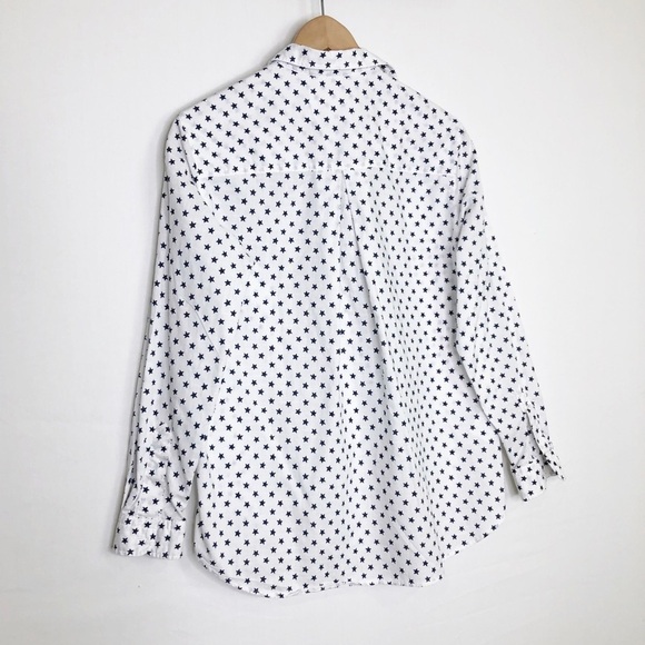 Anthropologie. Grayson, the hero with navy blue stars, button down shirt. - Picture 6 of 9